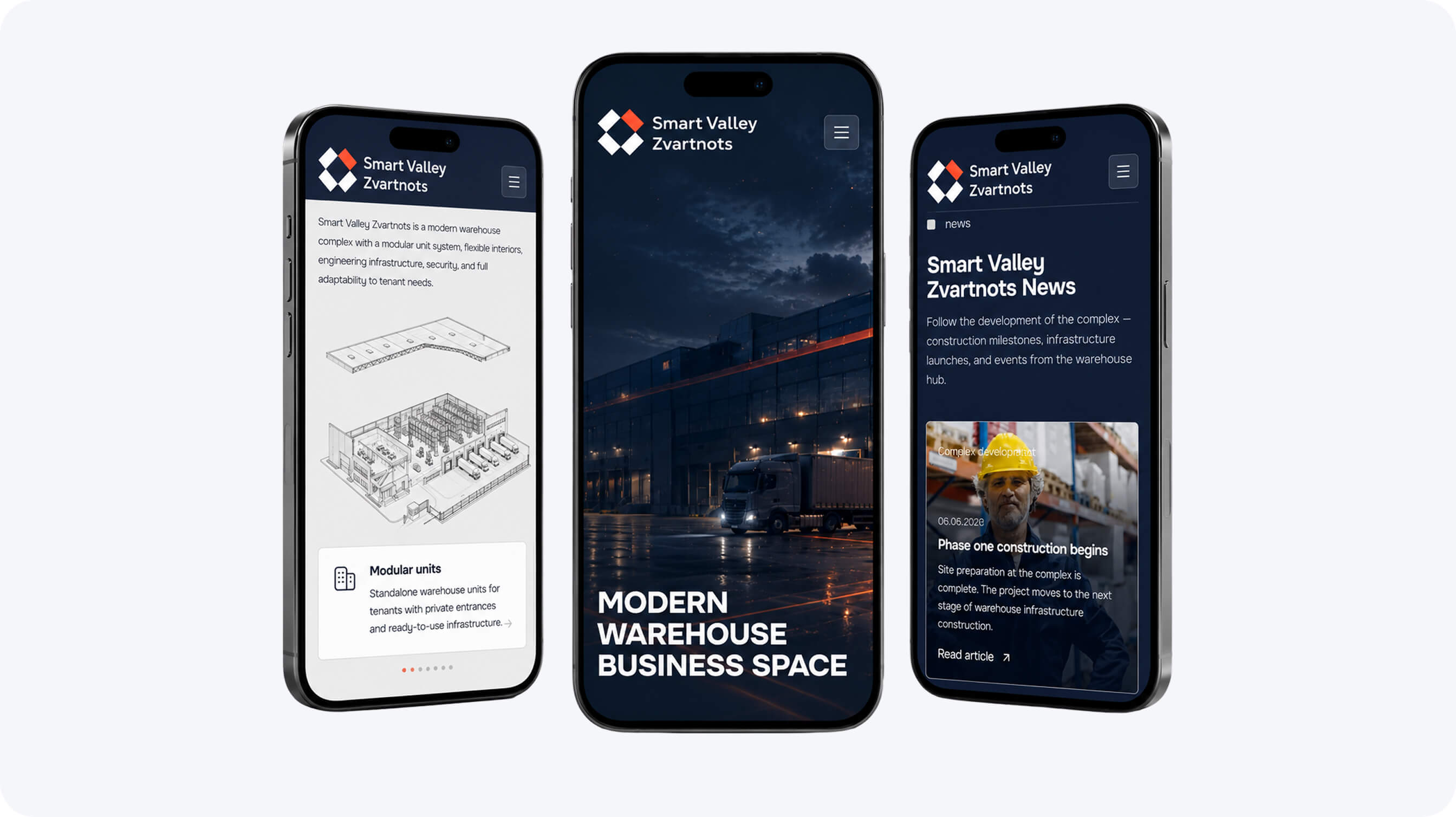 Мобильные мокапы Smart Valley Zvartnots